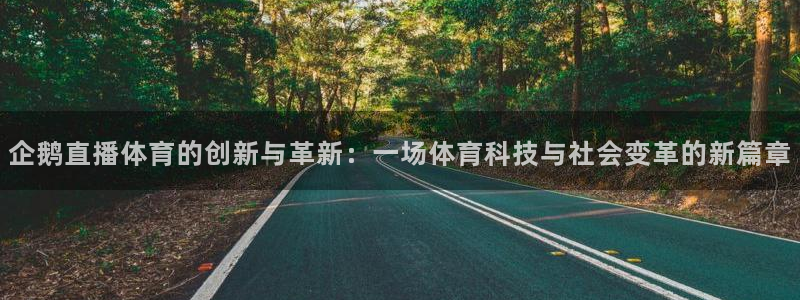 绿茵体育直播(无插件)：企鹅直播体育的创新与革新：一场体育科技与社会变革的新篇章