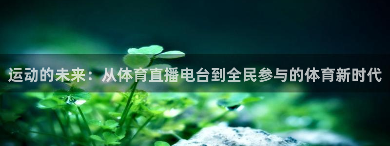 绿茵直播体育下载：运动的未来：从体育直播电台到全民参与的体育新时代
